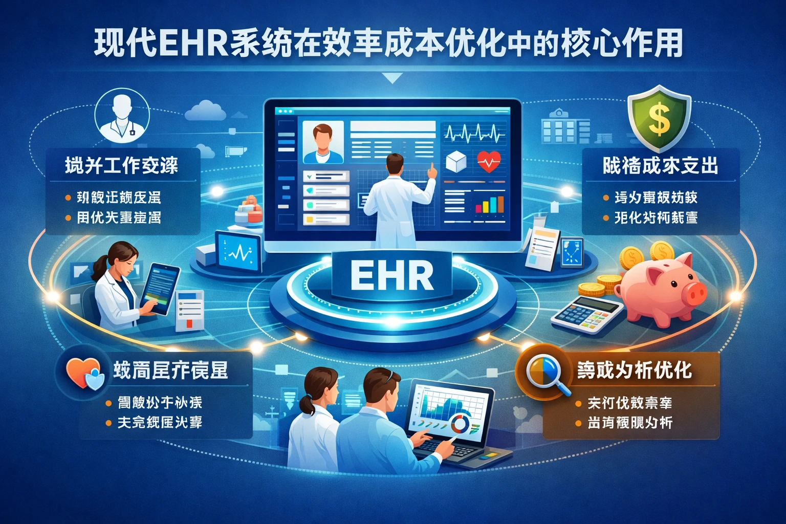 现代EHR系统在效率成本优化中的核心作用