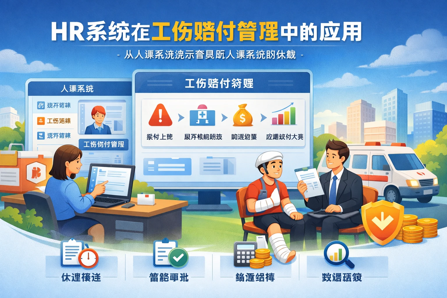 HR系统在工伤赔付管理中的应用：从人事系统演示看集团人事系统的优势