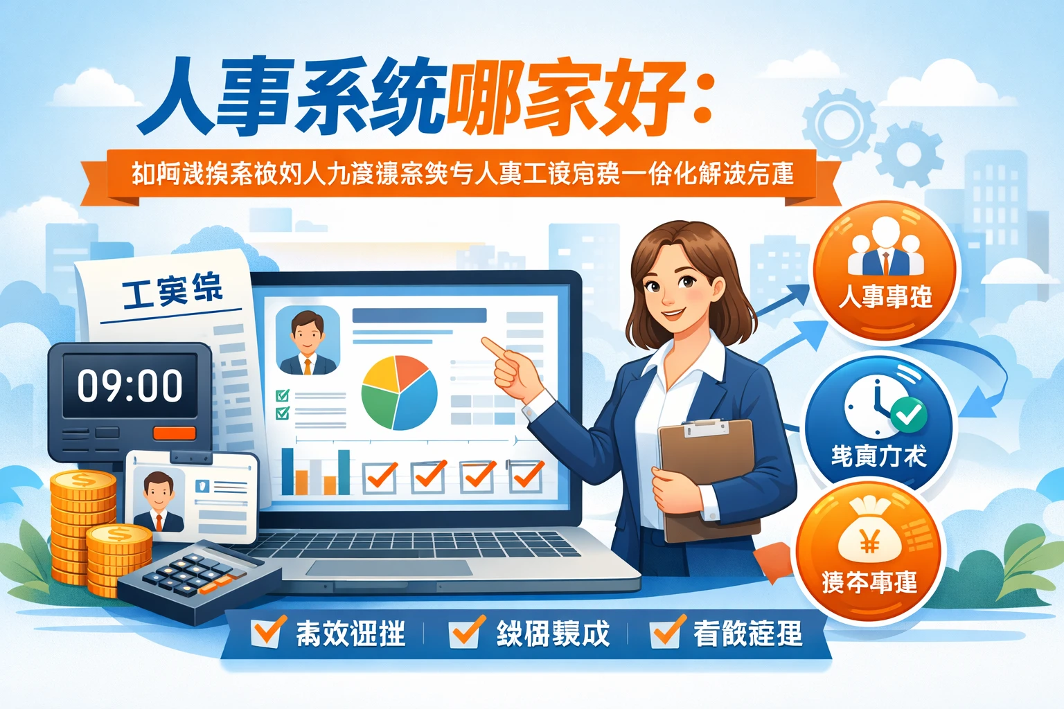人事系统哪家好：如何选择高效的人力资源系统与人事工资考勤一体化解决方案