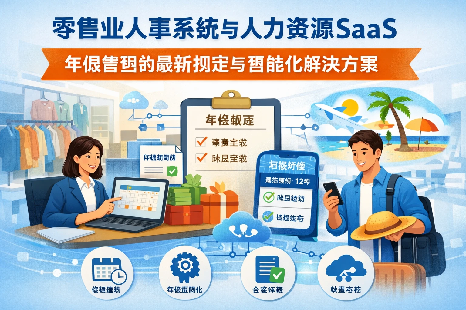 零售业人事系统与人力资源SaaS：年假管理的最新规定与智能化解决方案