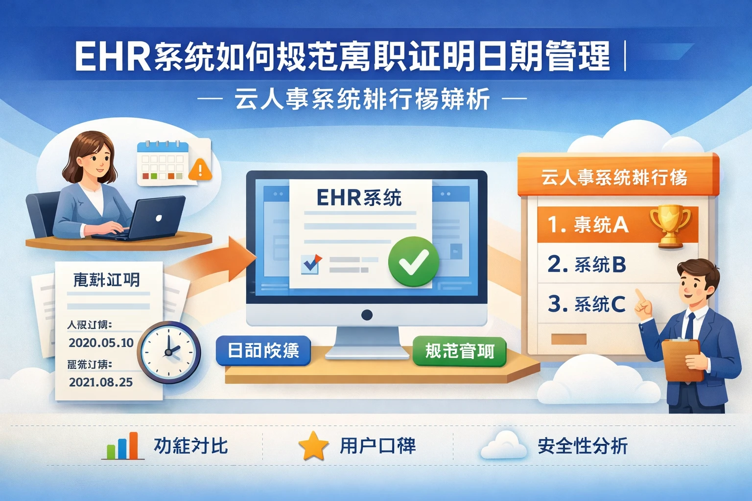 EHR系统如何规范离职证明日期管理 | 云人事系统排行榜解析