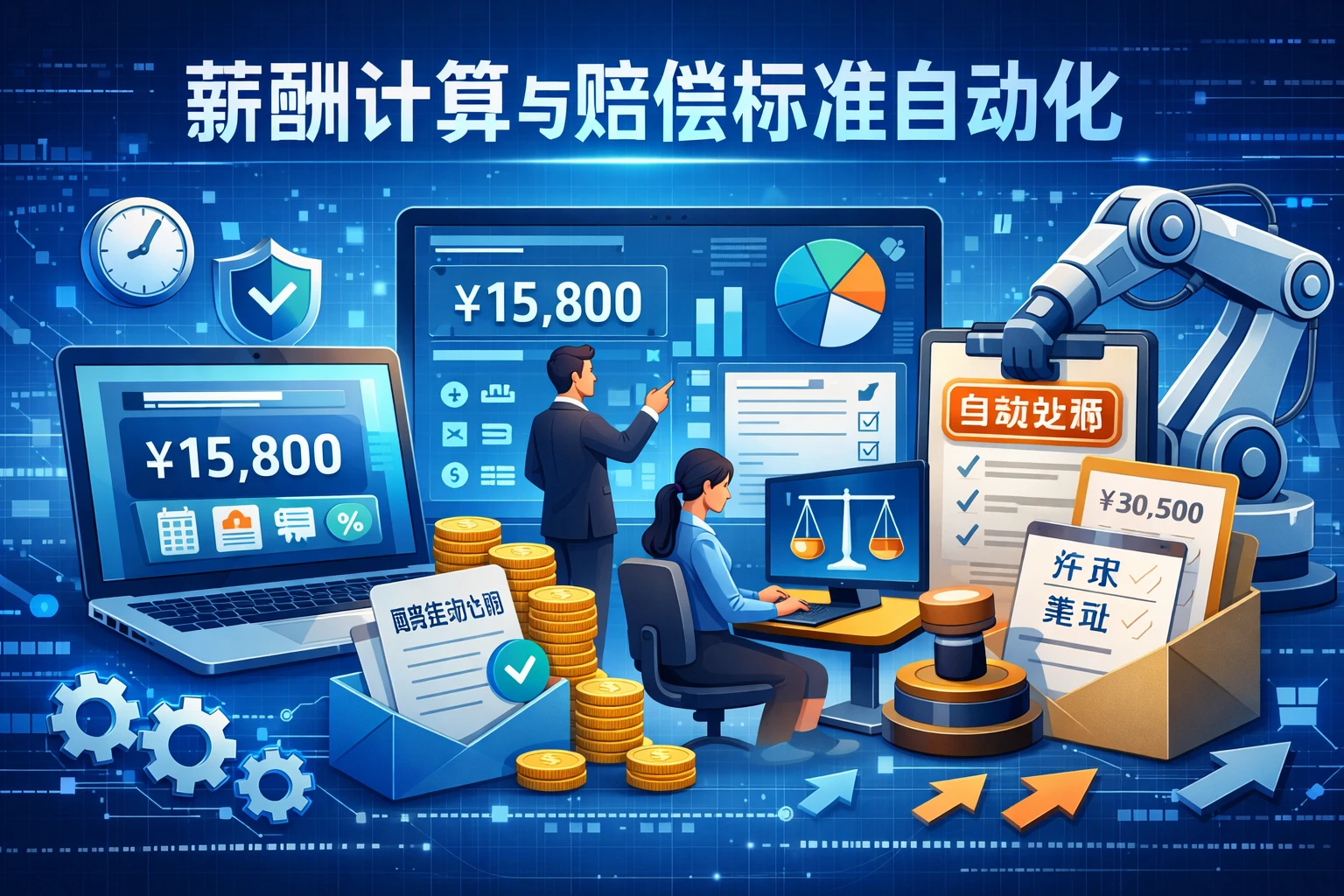 薪酬计算与赔偿标准自动化