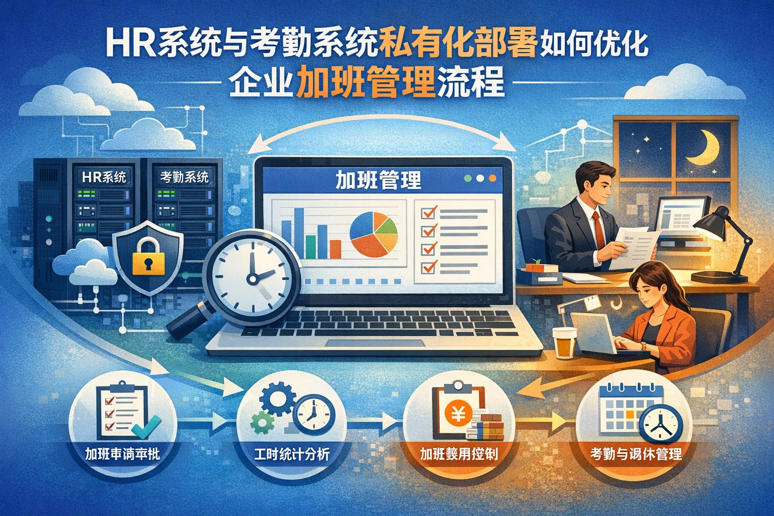 HR系统与考勤系统私有化部署如何优化企业加班管理流程