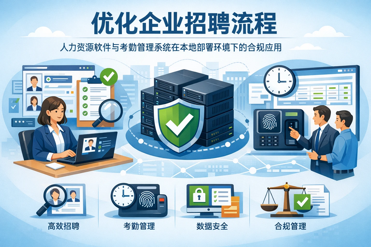 优化企业招聘流程:人力资源软件与考勤管理系统在本地部署环境下的合规应用