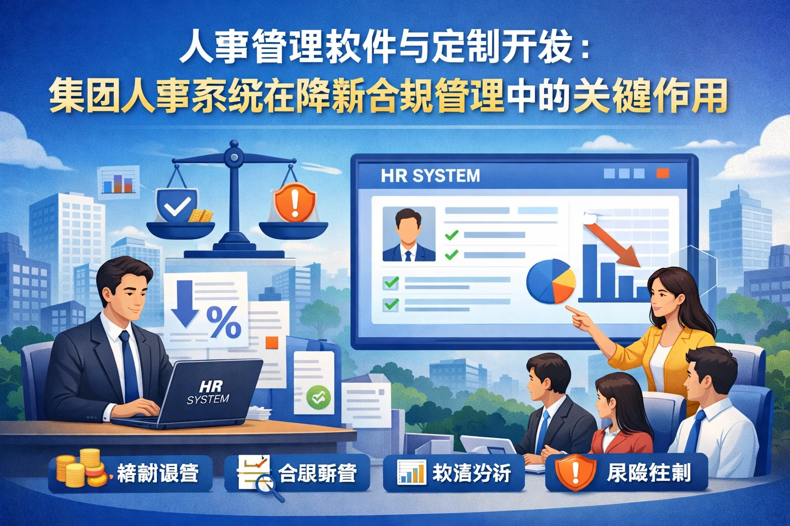 人事管理软件与定制开发：集团人事系统在降薪合规管理中的关键作用