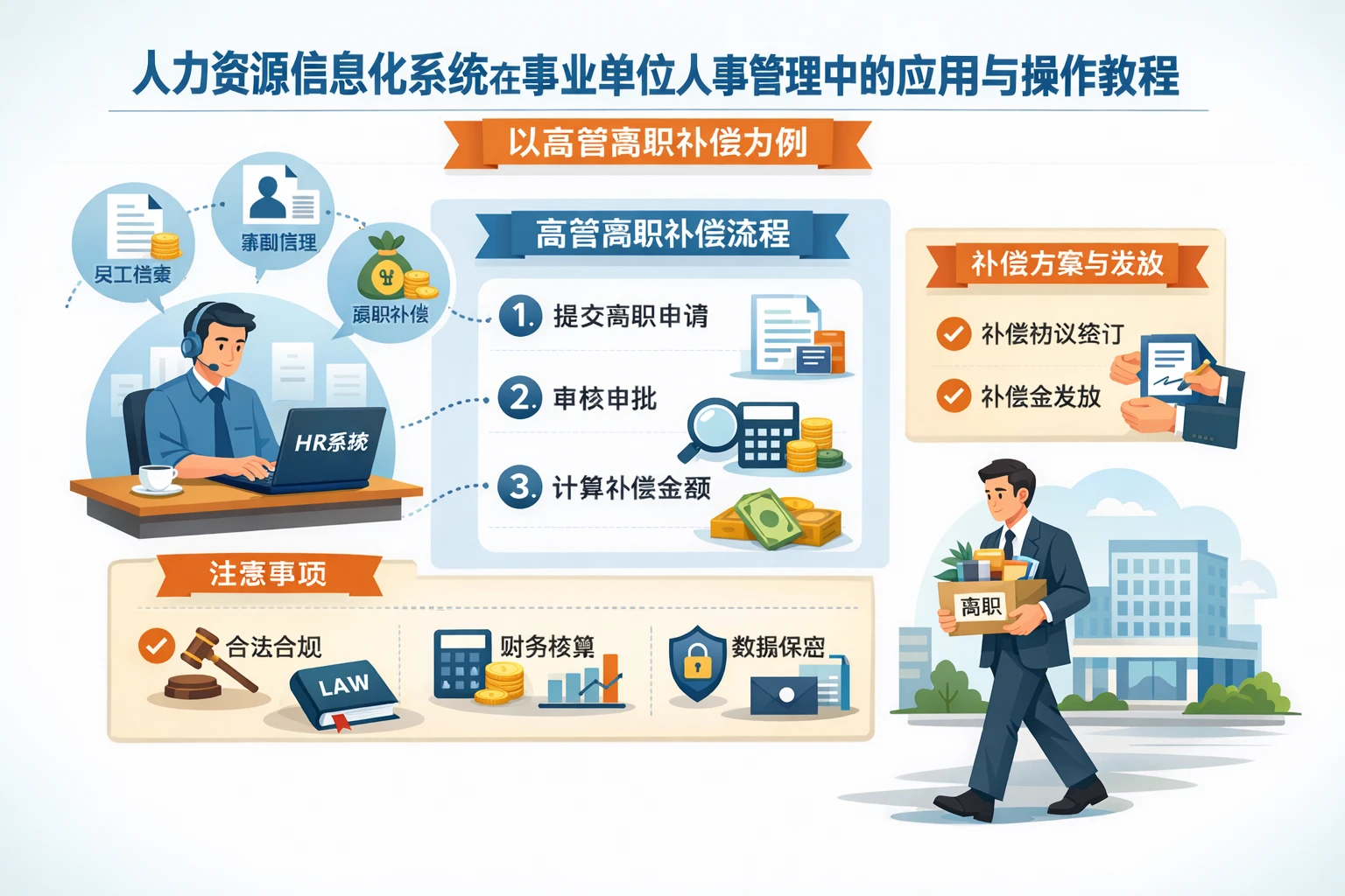 人力资源信息化系统在事业单位人事管理中的应用与操作教程：以高管离职补偿为例