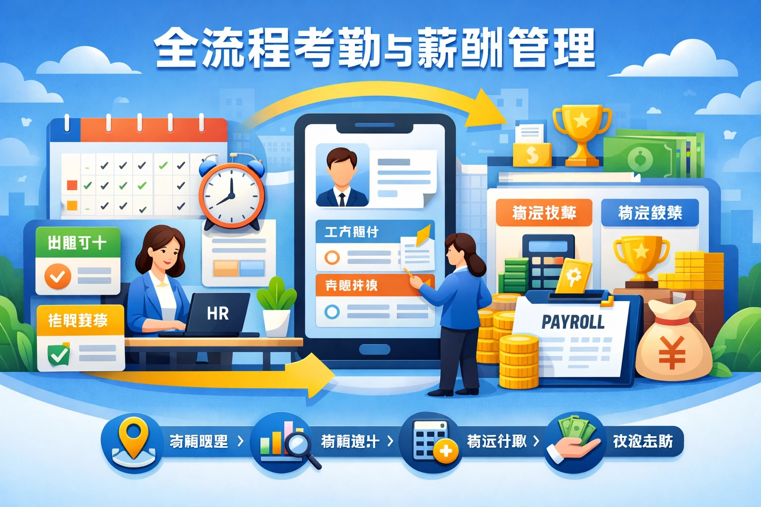 全流程考勤与薪酬管理