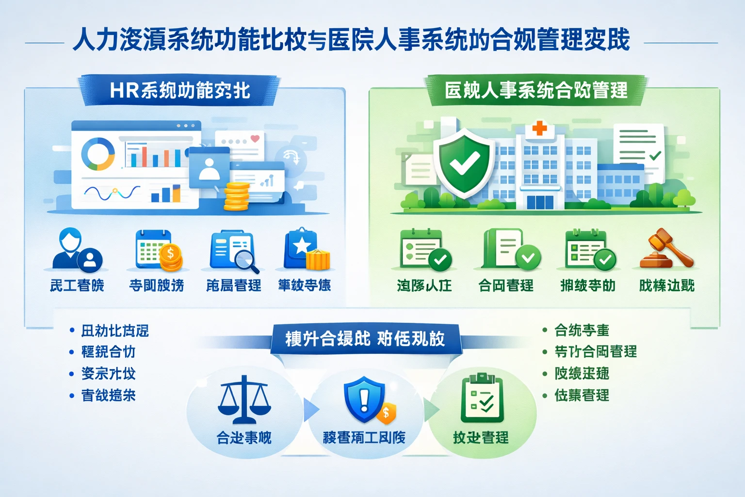 人力资源系统功能比较与医院人事系统的合规管理实践