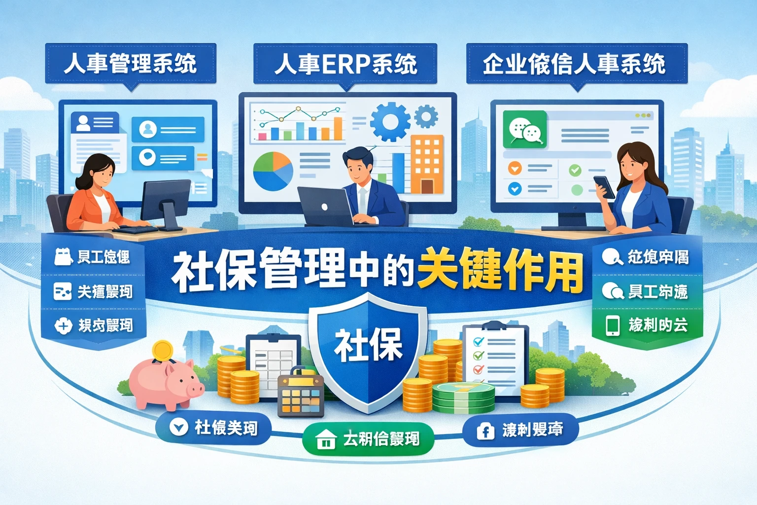 人事管理系统、人事ERP系统与企业微信人事系统在社保管理中的关键作用