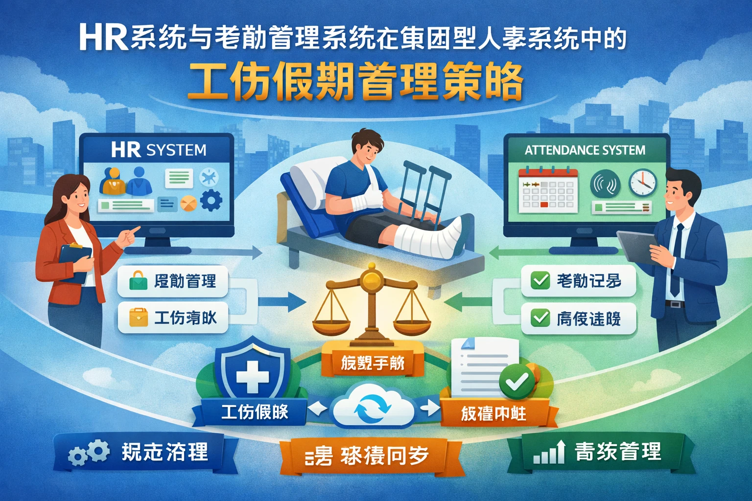 HR系统与考勤管理系统在集团型人事系统中的工伤假期管理策略