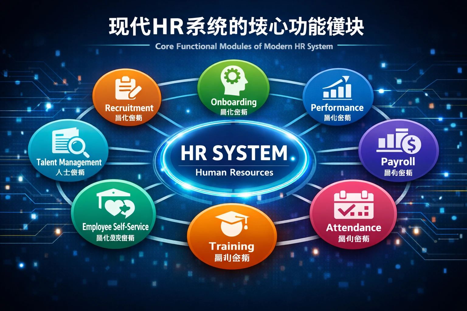 现代HR系统的核心功能模块