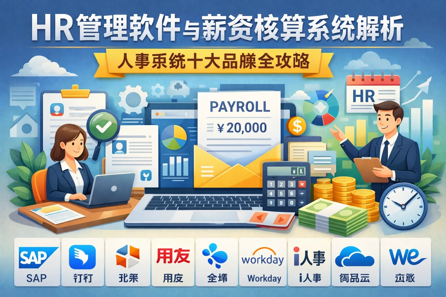 HR管理软件与薪资核算系统解析：人事系统十大品牌全攻略