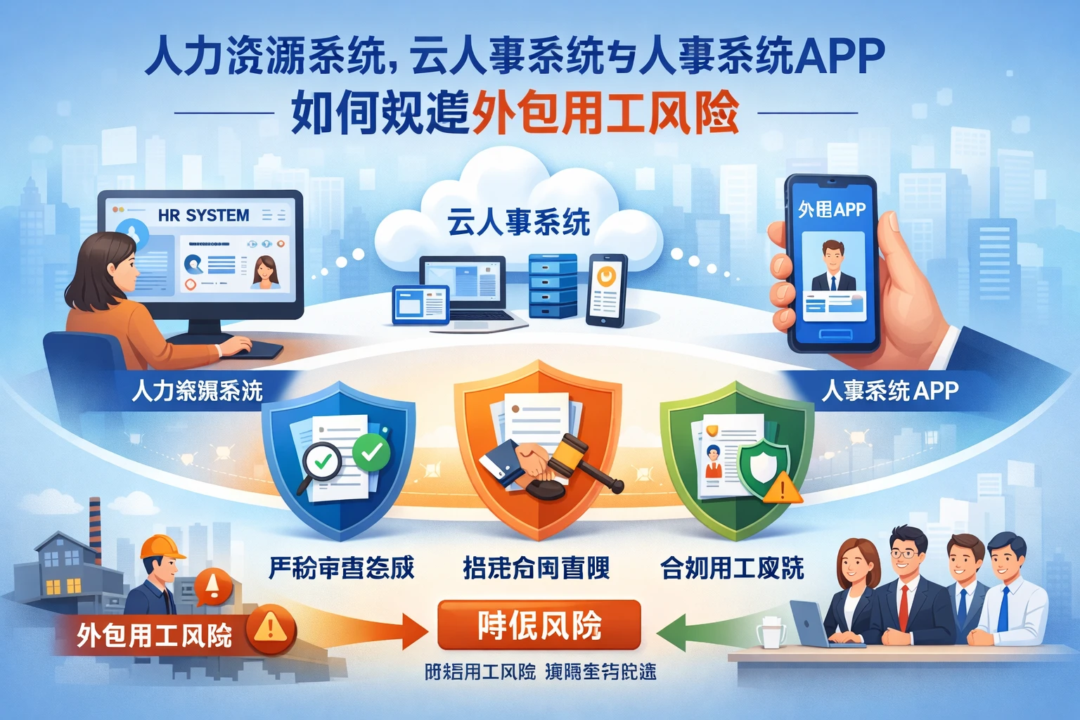 人力资源系统、云人事系统与人事系统APP如何规避外包用工风险