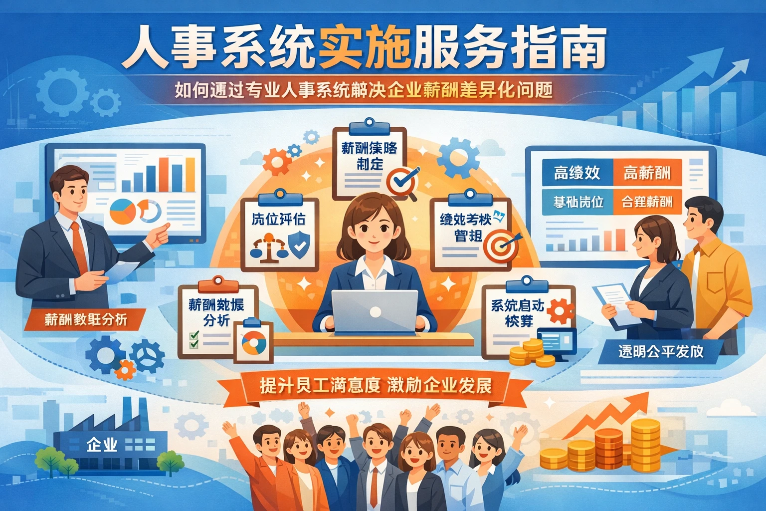 人事系统实施服务指南：如何通过专业人事系统解决企业薪酬差异化问题