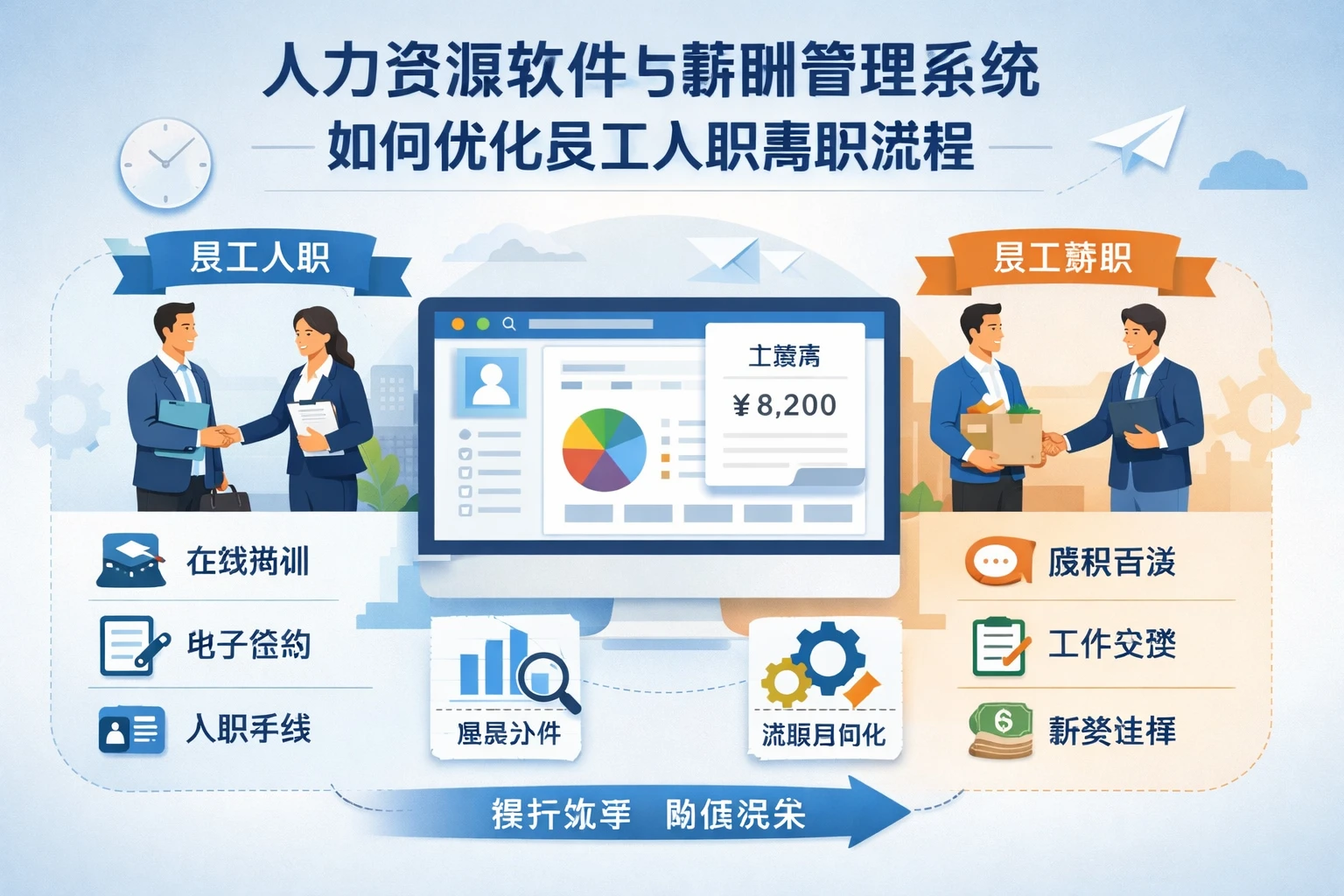 人力资源软件与薪酬管理系统如何优化员工入职离职流程