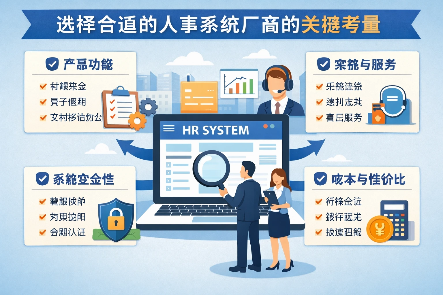 选择合适的人事系统厂商的关键考量