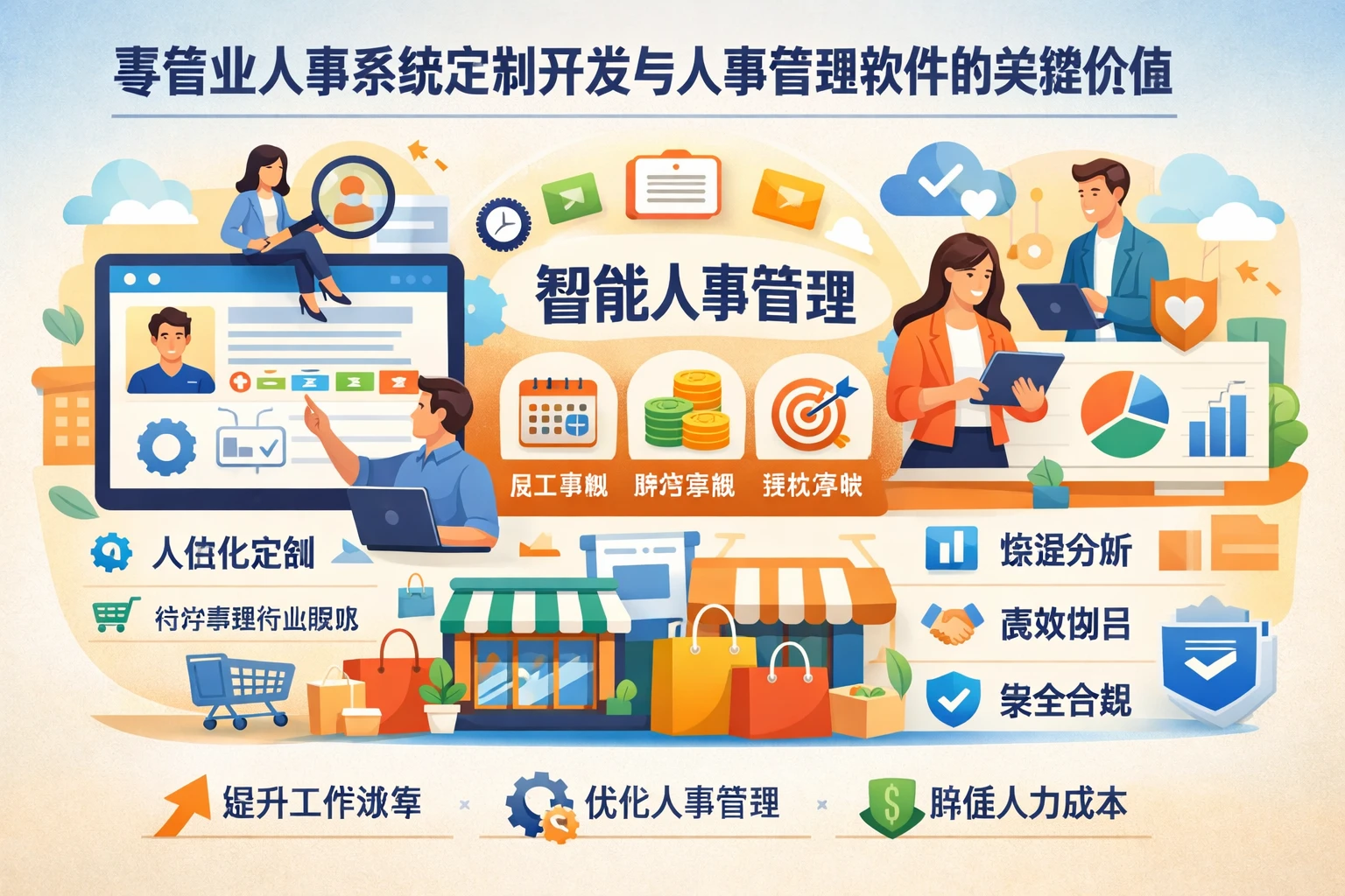 零售业人事系统定制开发与人事管理软件的关键价值