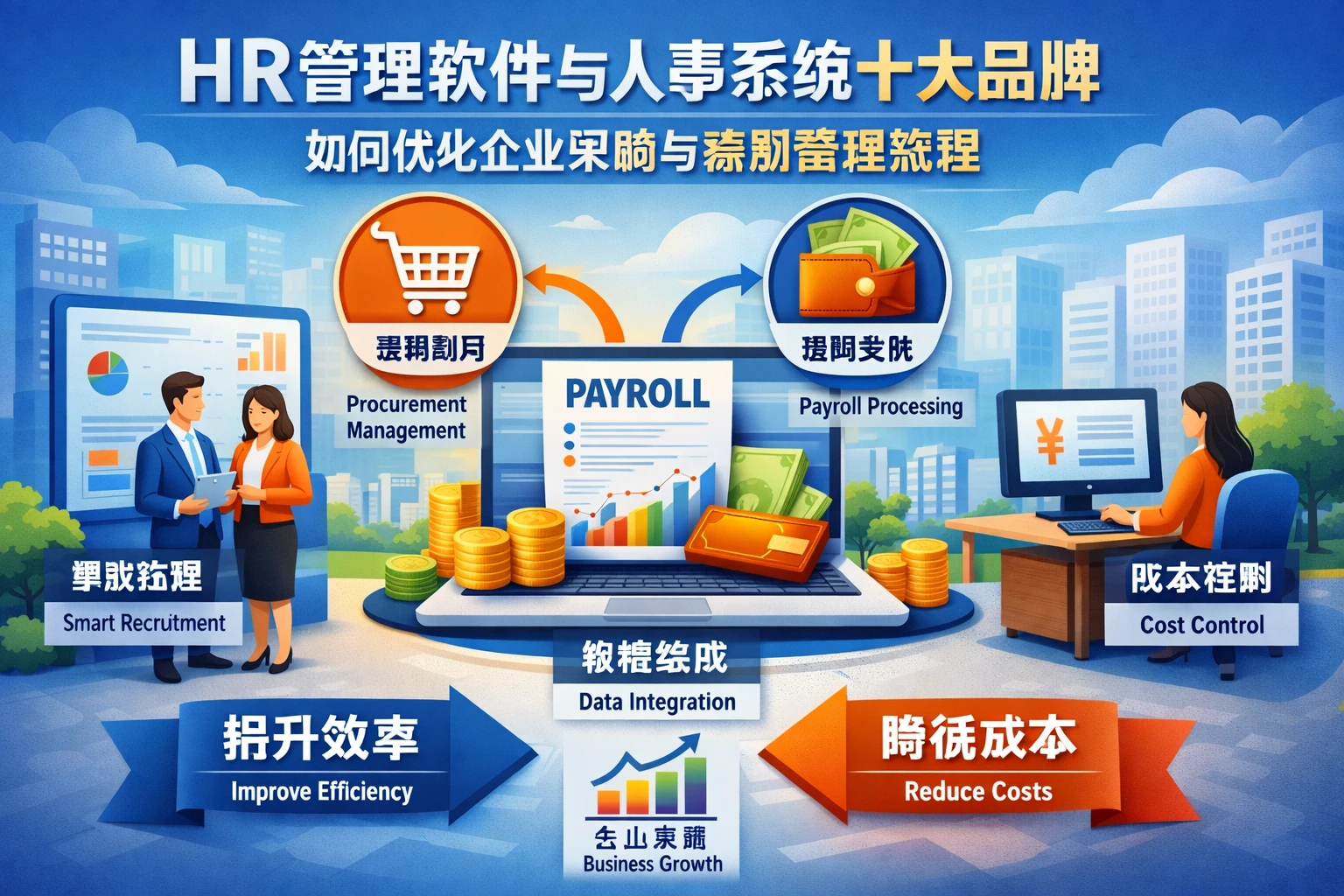 HR管理软件与人事系统十大品牌如何优化企业采购与薪酬管理流程