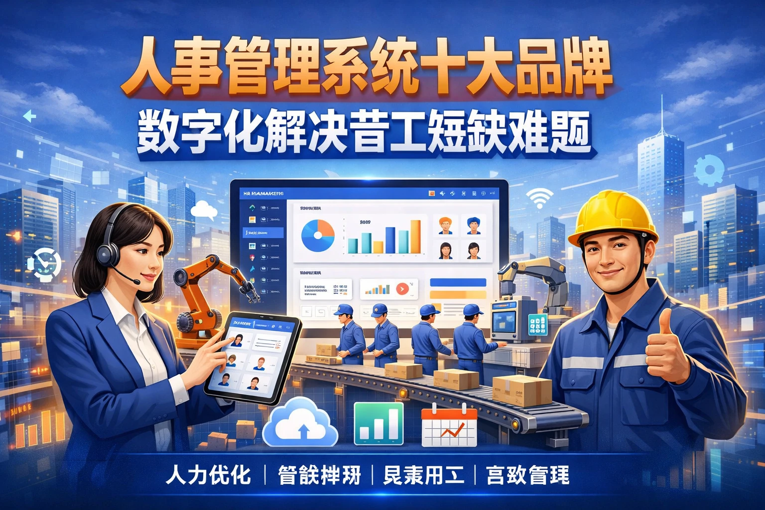 人事管理系统十大品牌：数字化解决普工短缺难题