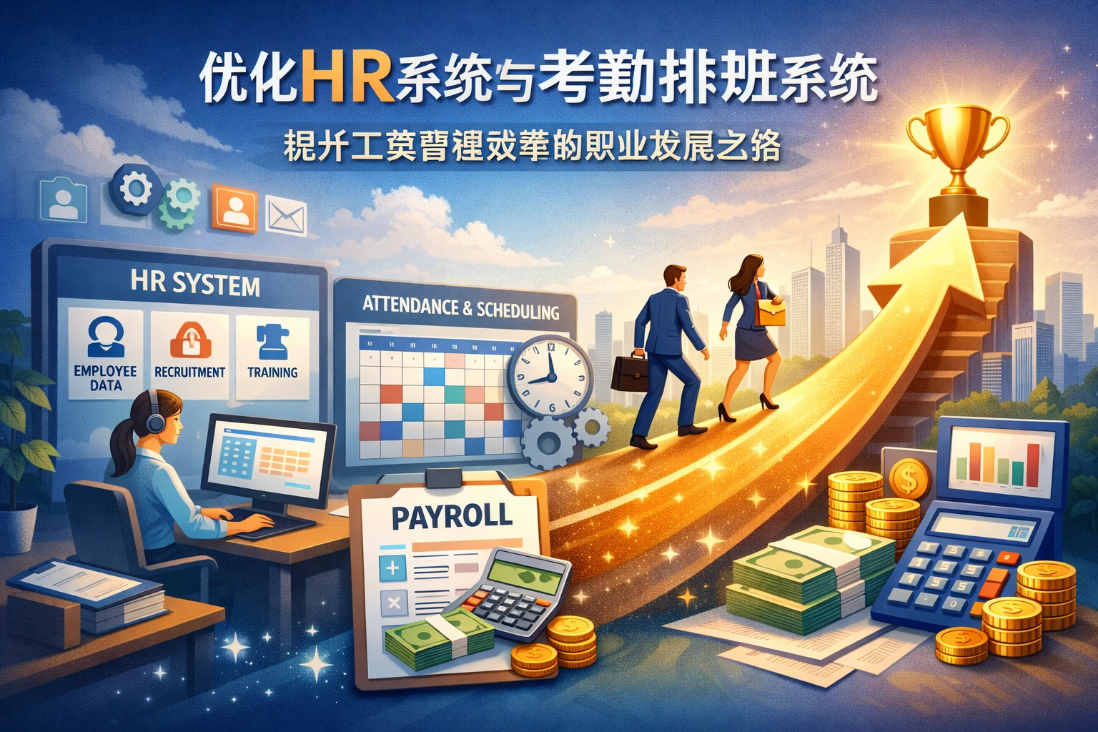 优化HR系统与考勤排班系统，提升工资管理效率的职业发展之路
