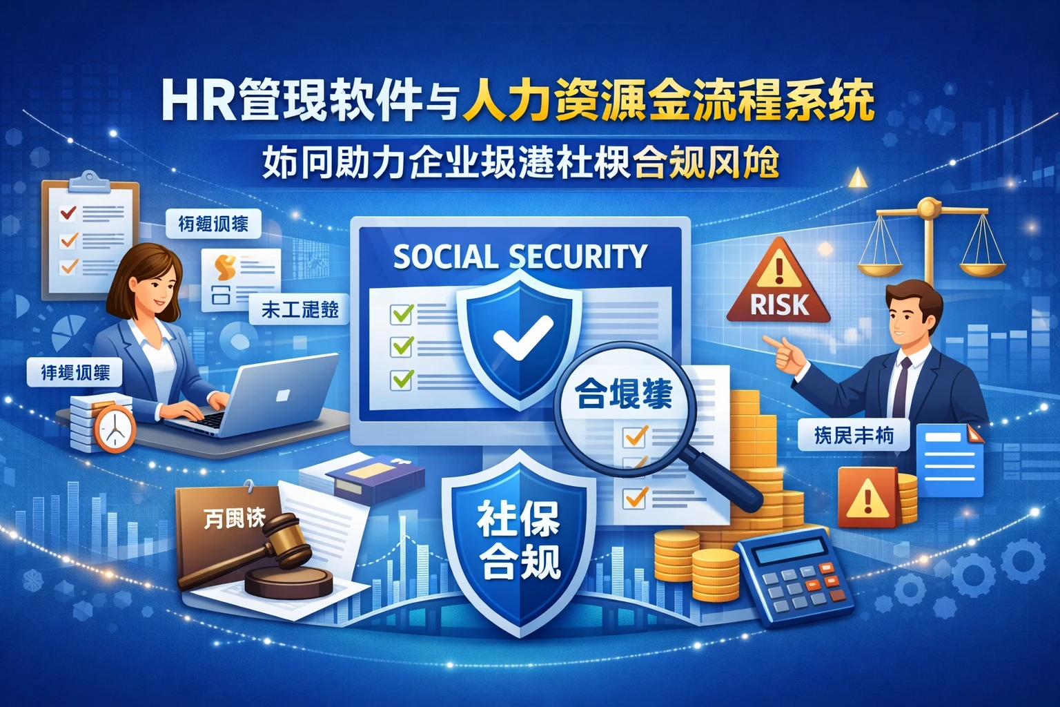 HR管理软件与人力资源全流程系统如何助力企业规避社保合规风险