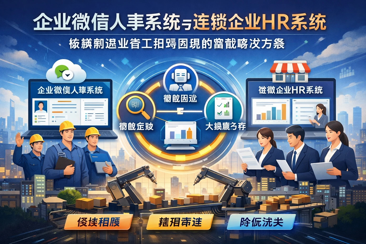 企业微信人事系统与连锁企业HR系统：破解制造业普工招聘困境的智能解决方案