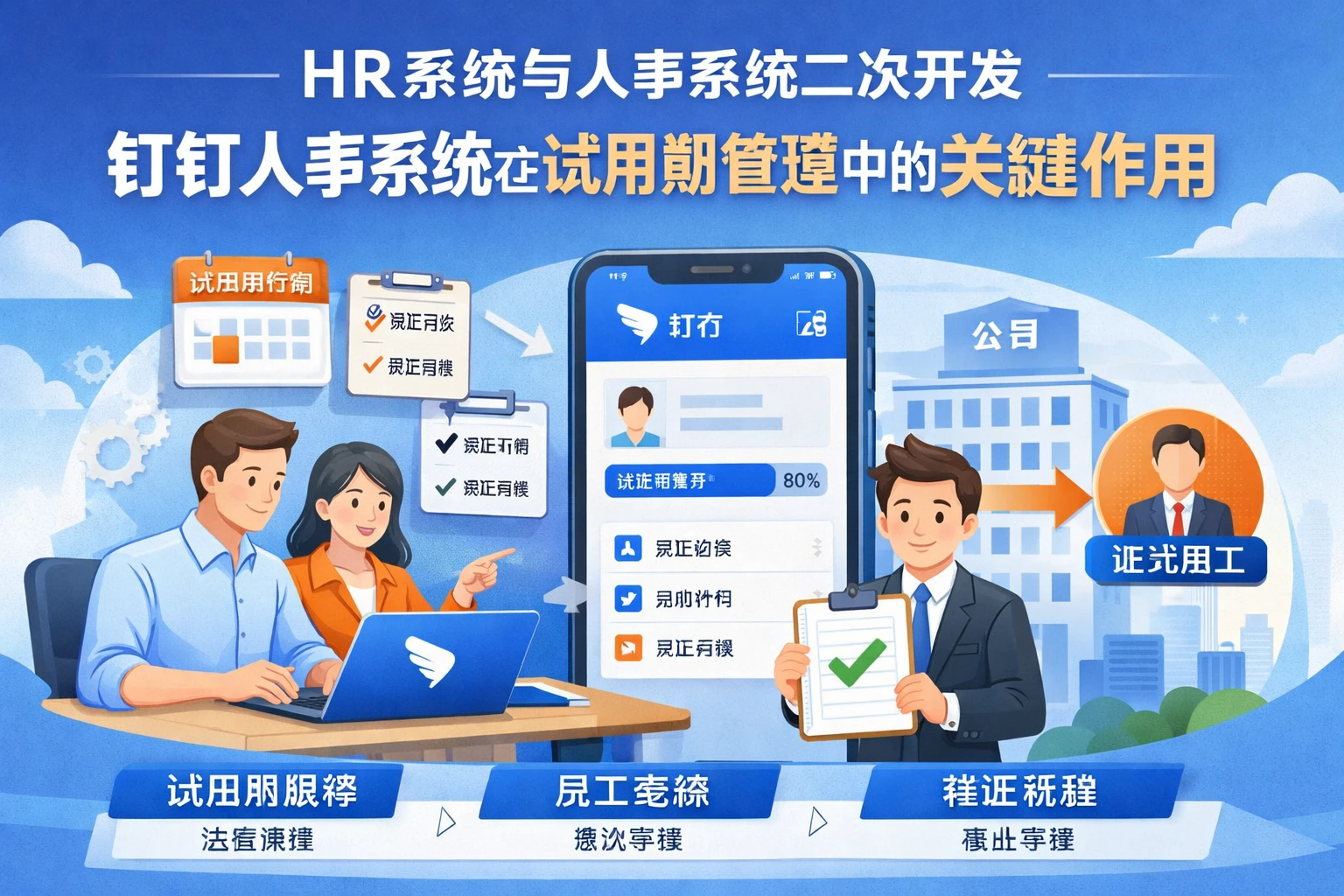 HR系统与人事系统二次开发：钉钉人事系统在试用期管理中的关键作用