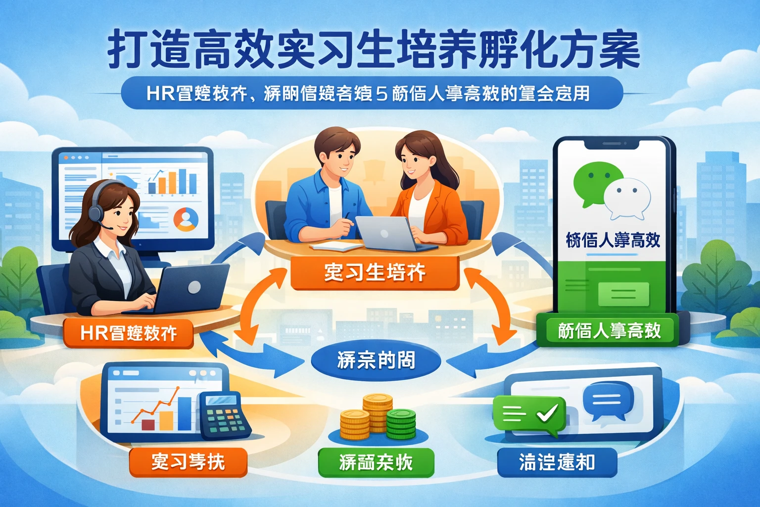 打造高效实习生培养孵化方案：HR管理软件、薪酬管理系统与微信人事系统的整合应用