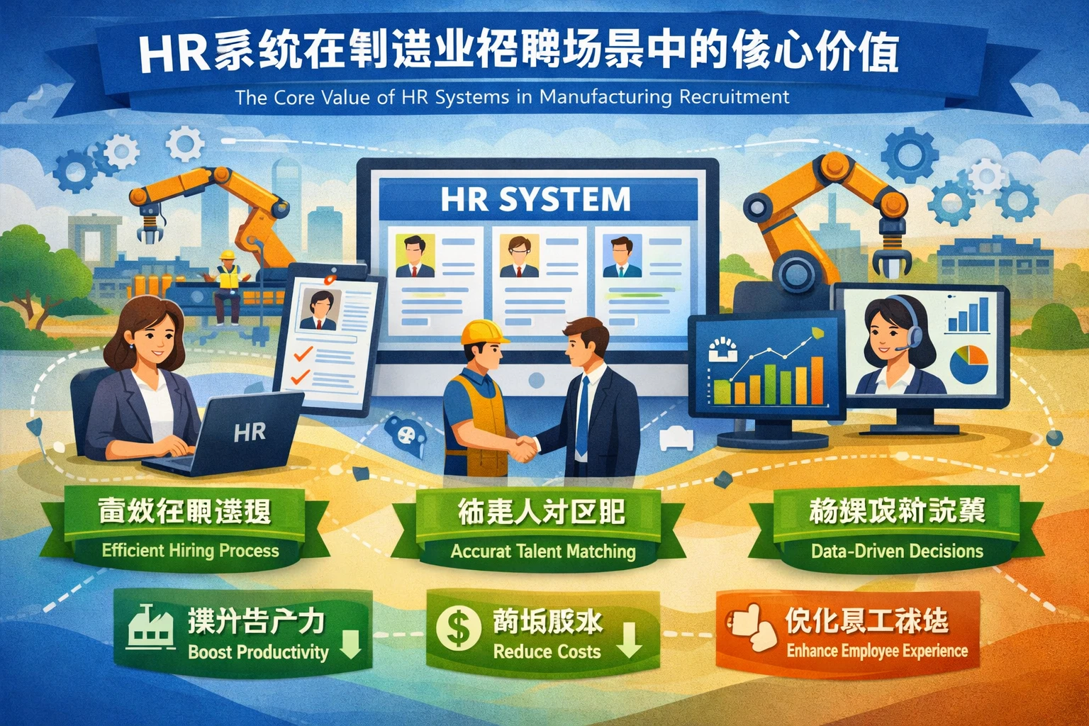 HR系统在制造业招聘场景中的核心价值