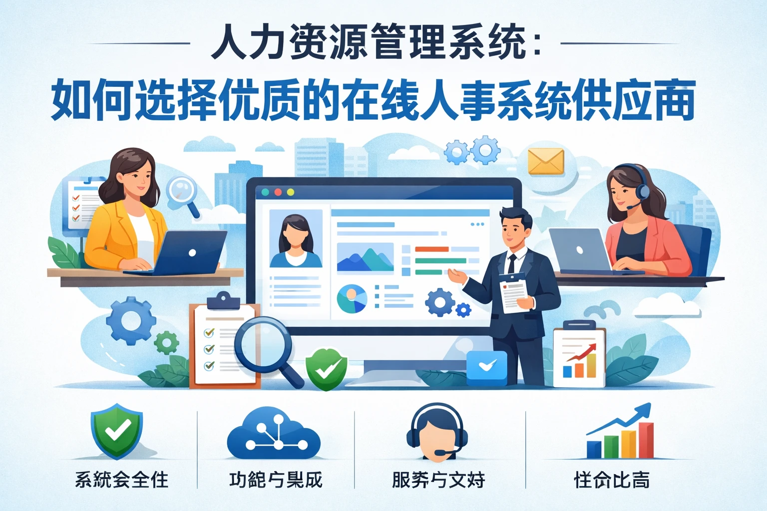 人力资源管理系统:如何选择优质的在线人事系统供应商