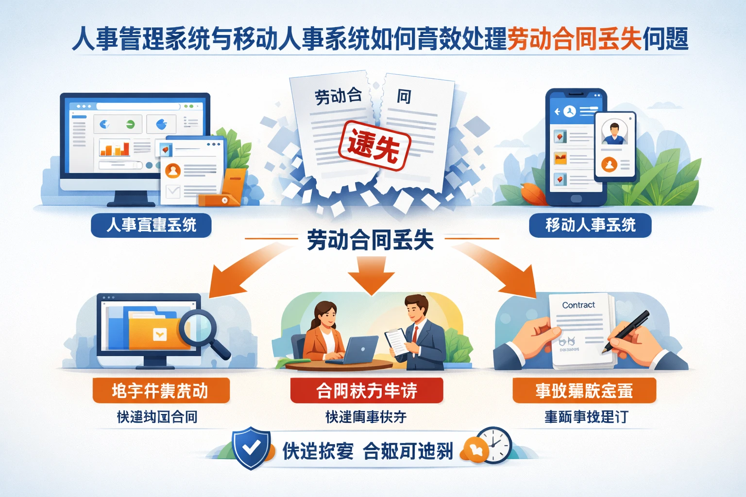 人事管理系统与移动人事系统如何高效处理劳动合同丢失问题