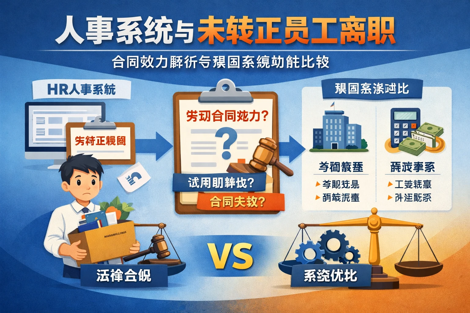 人事系统与未转正员工离职：合同效力解析与集团系统功能比较