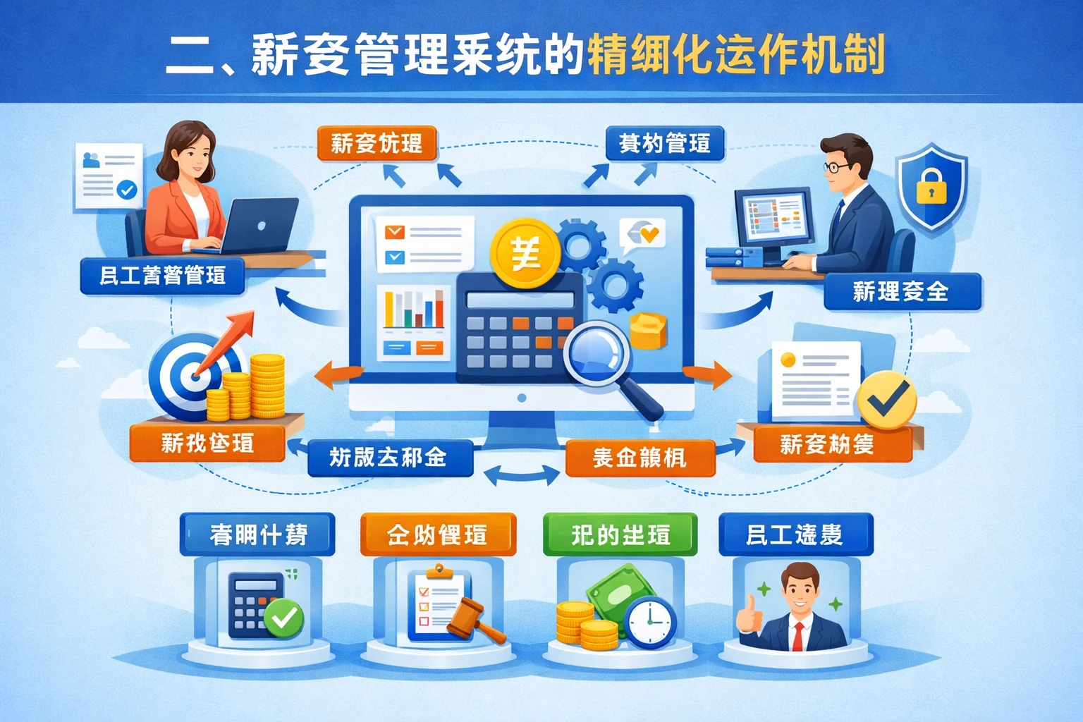 二、薪资管理系统的精细化运作机制