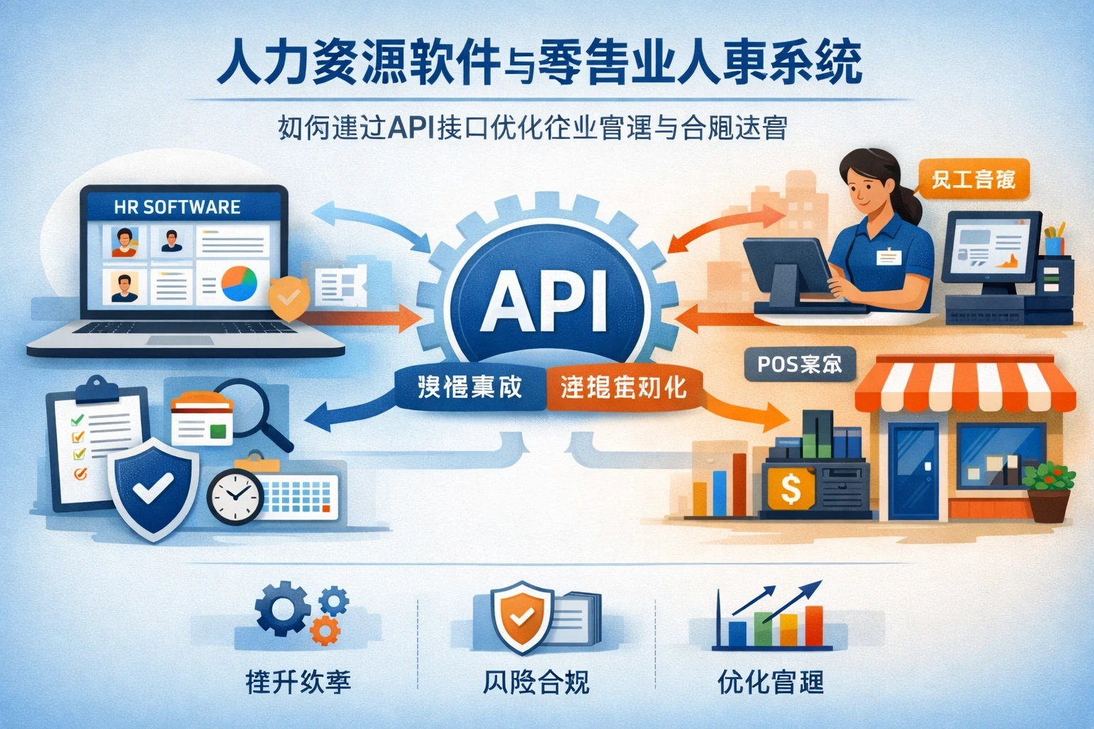 人力资源软件与零售业人事系统：如何通过API接口优化企业管理与合规运营
