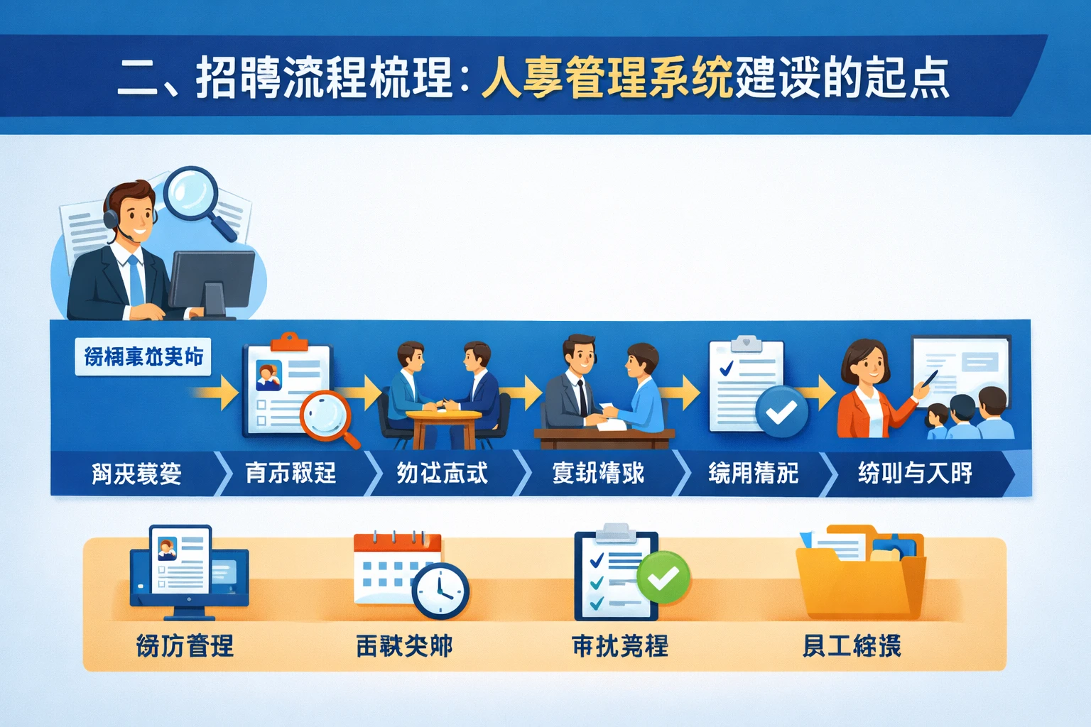 二、招聘流程梳理：人事管理系统建设的起点