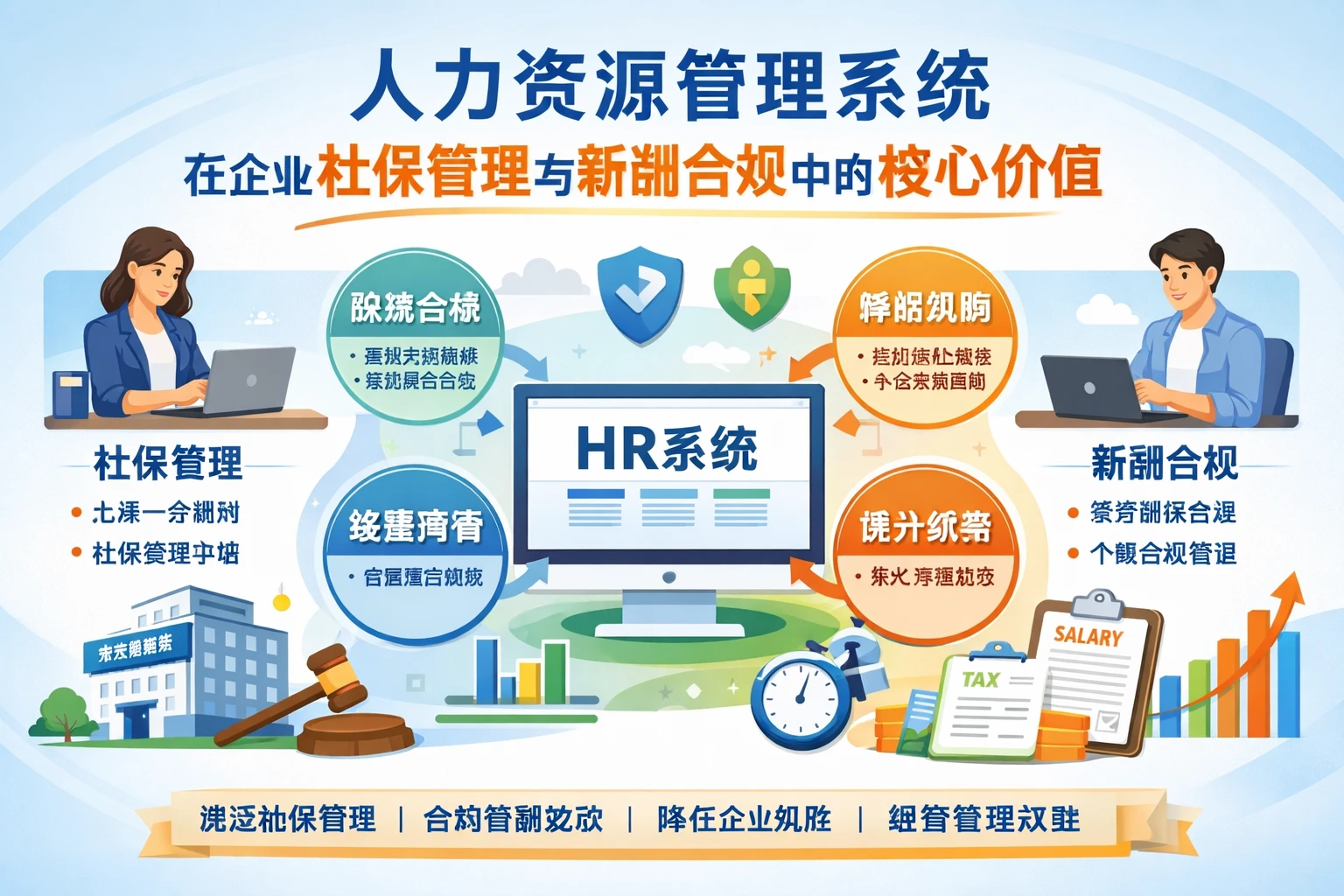 人力资源管理系统在企业社保管理与薪酬合规中的核心价值