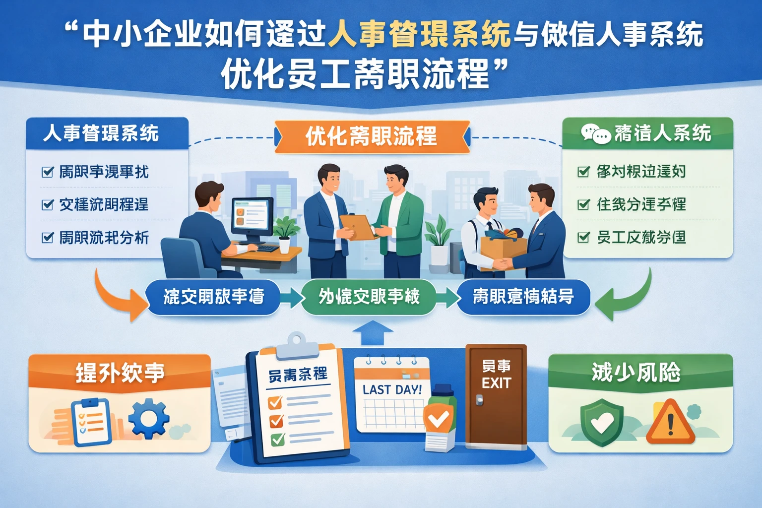 中小企业如何通过人事管理系统与微信人事系统优化员工离职流程
