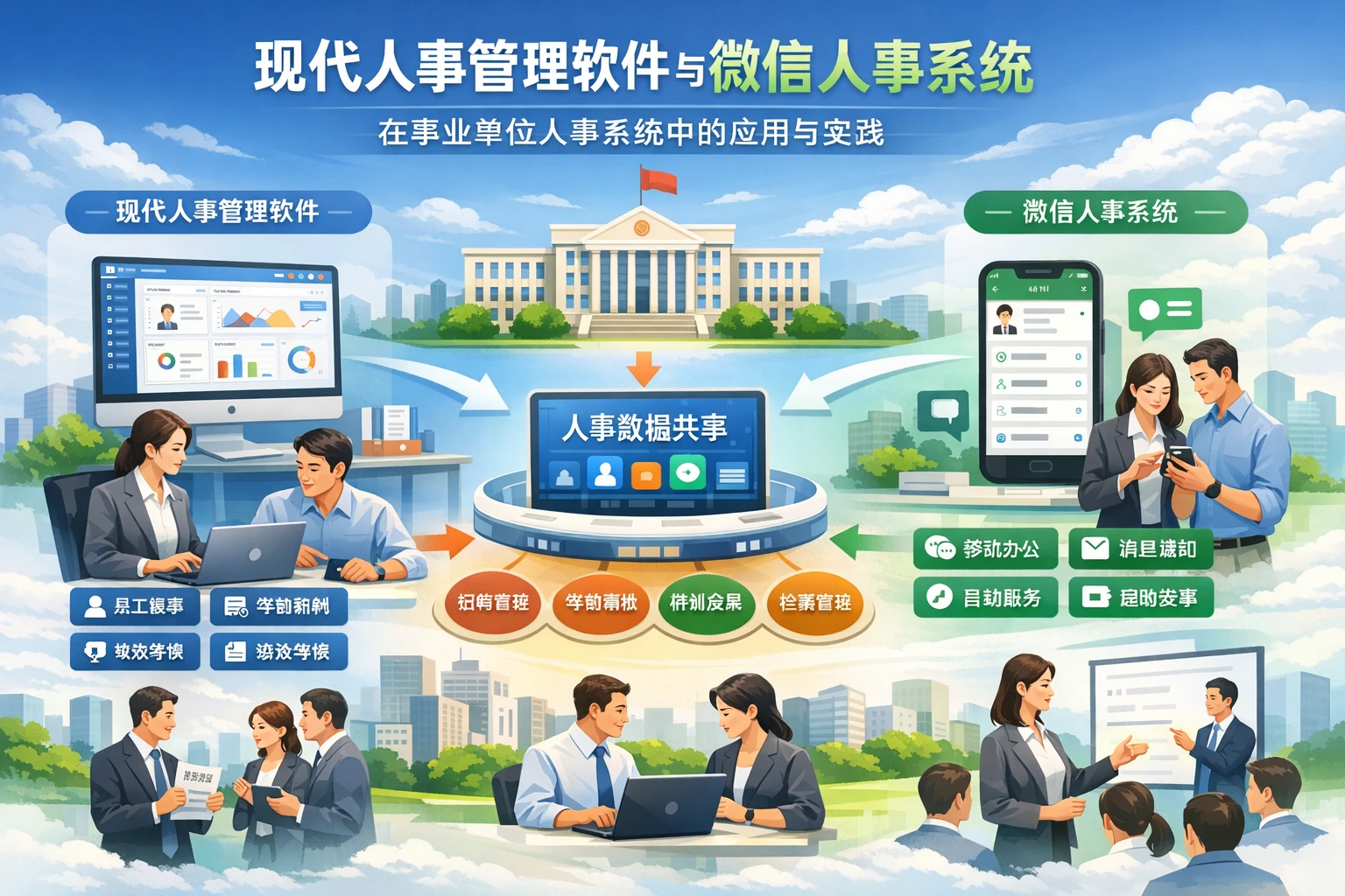 现代人事管理软件与微信人事系统在事业单位人事系统中的应用与实践