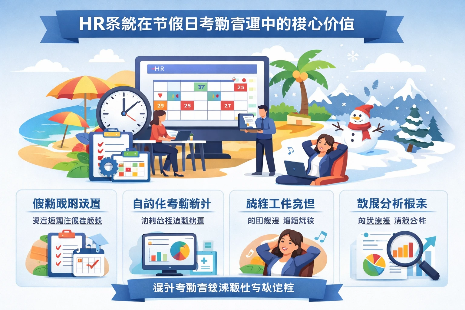 HR系统在节假日考勤管理中的核心价值