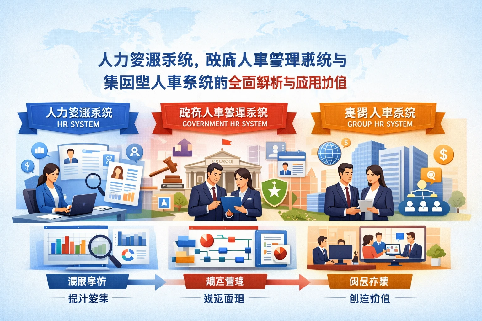 人力资源系统、政府人事管理系统与集团型人事系统的全面解析与应用价值