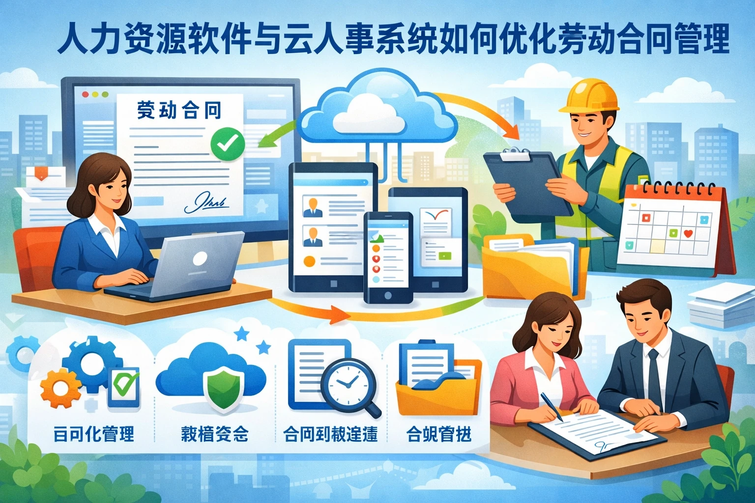 人力资源软件与云人事系统如何优化劳动合同管理