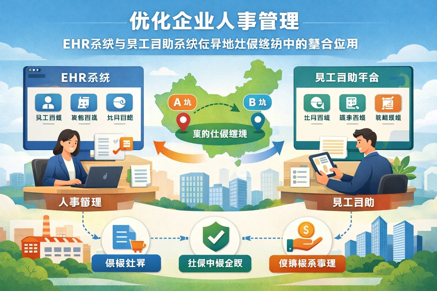 优化企业人事管理：EHR系统与员工自助系统在异地社保缴纳中的整合应用