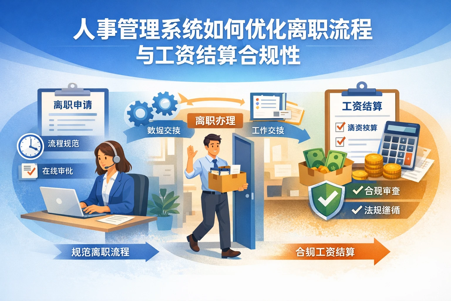 人事管理系统如何优化离职流程与工资结算合规性