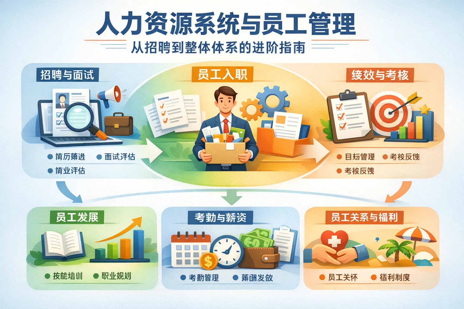 人力资源系统与员工管理：从招聘到整体体系的进阶指南