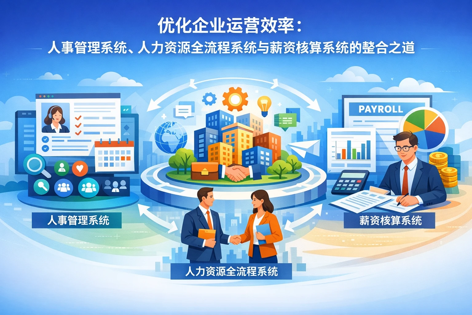 优化企业运营效率：人事管理系统、人力资源全流程系统与薪资核算系统的整合之道