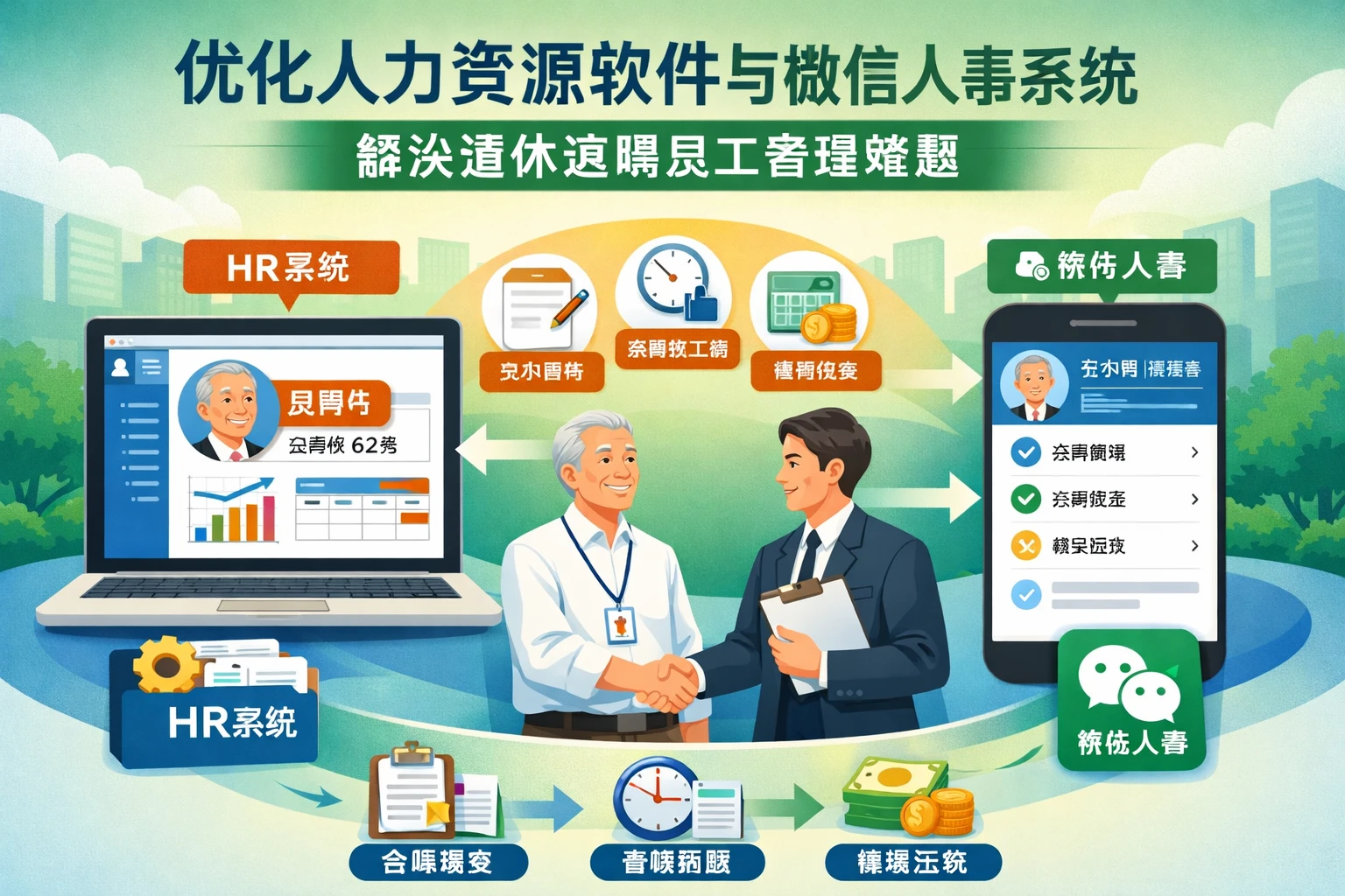 优化人力资源软件与微信人事系统，解决退休返聘员工管理难题