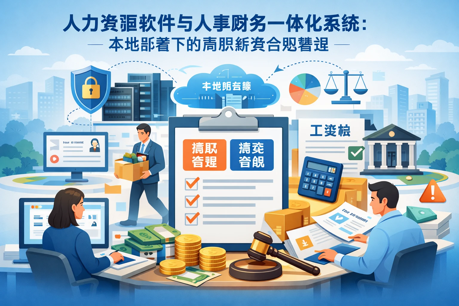 人力资源软件与人事财务一体化系统：本地部署下的离职薪资合规管理
