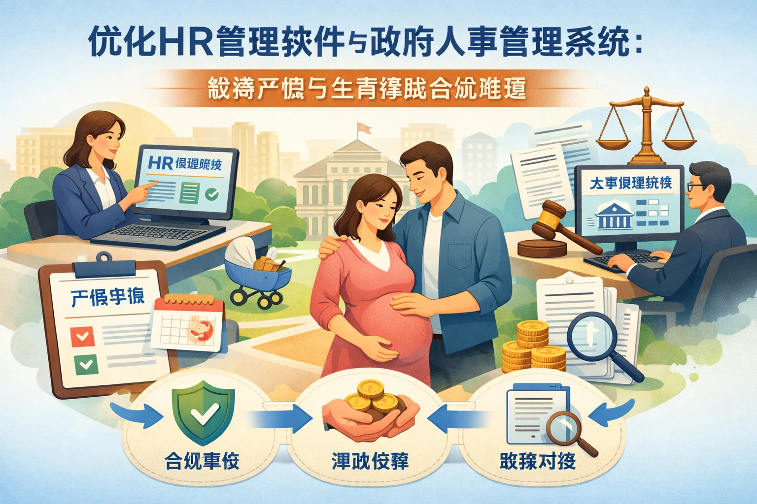 优化HR管理软件与政府人事管理系统：破解产假与生育津贴合规难题
