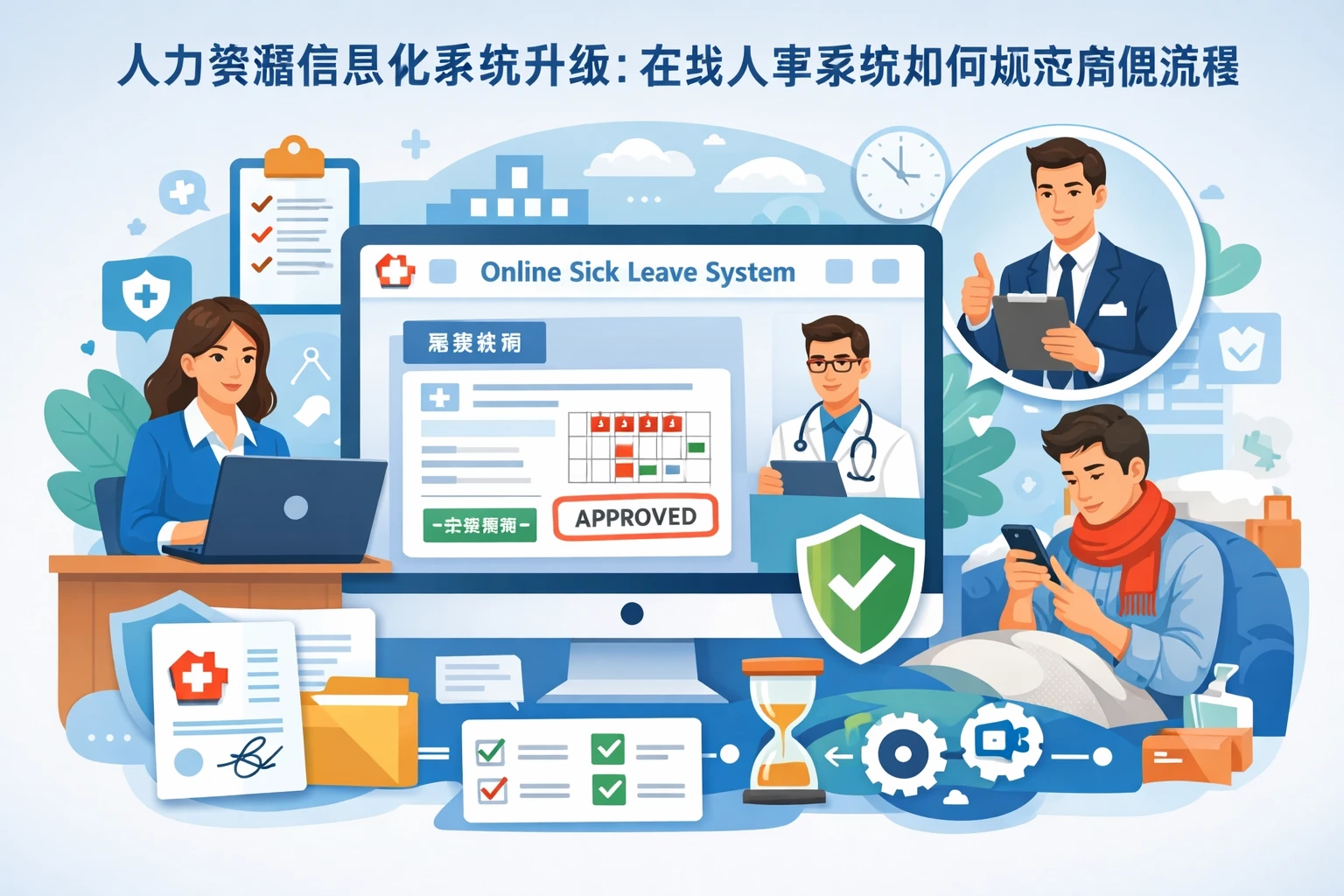 人力资源信息化系统升级：在线人事系统如何规范病假管理流程