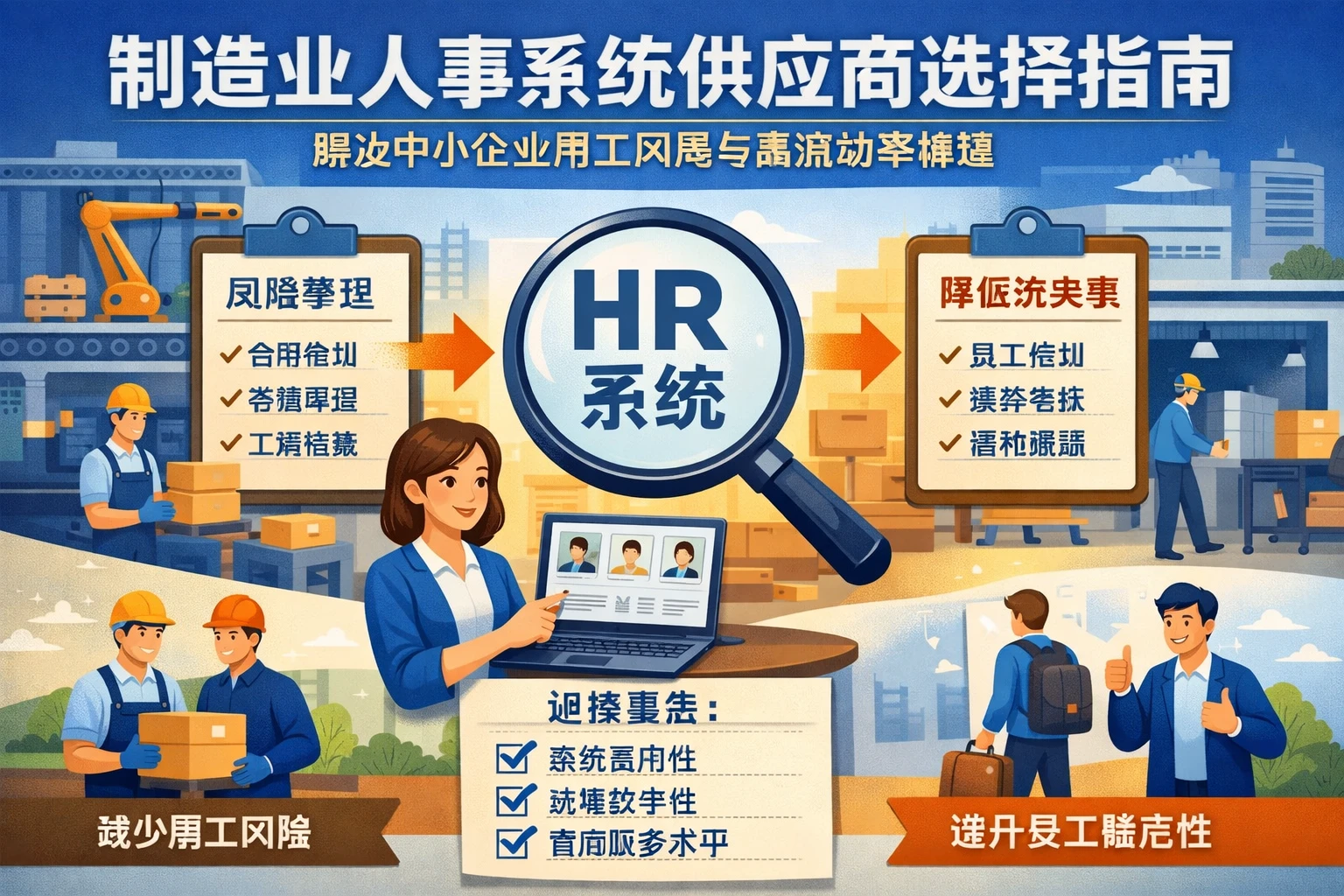 制造业人事系统供应商选择指南：解决中小企业用工风险与高流动率难题